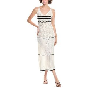 Colette Rose Womens Midi Dress, White